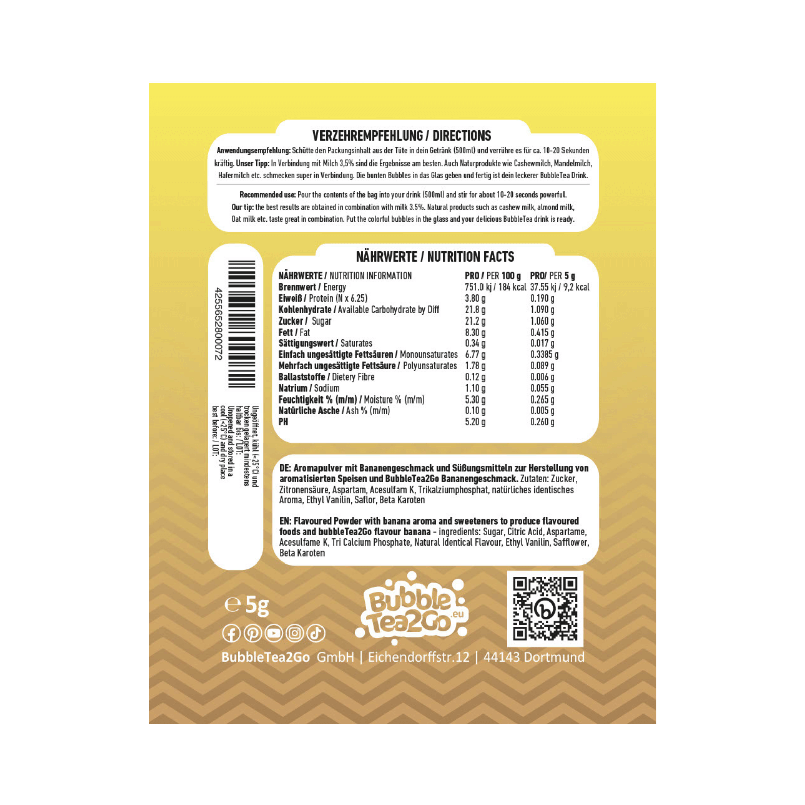 Té Premium - Plátano y Vainilla