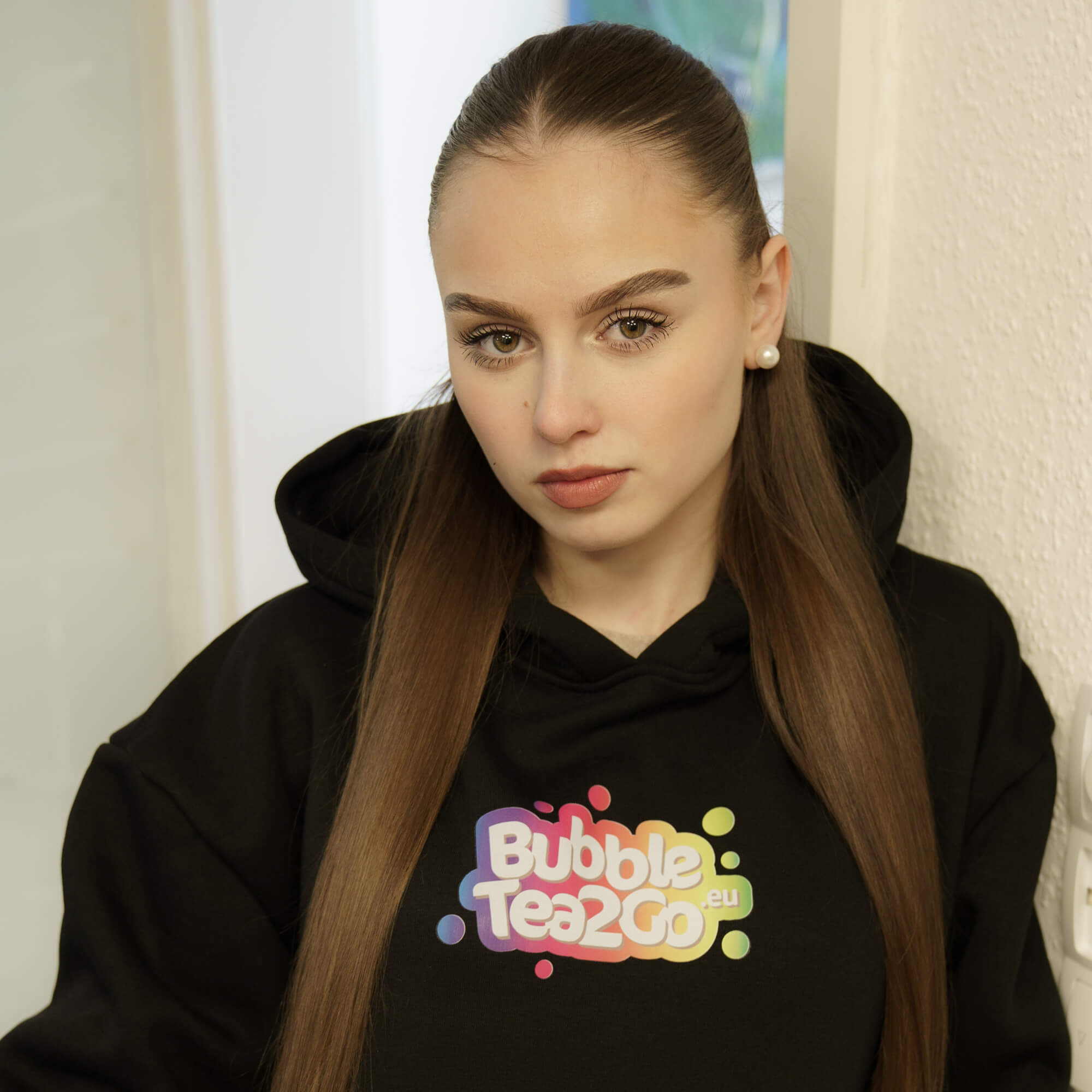 Pullover in Schwarz - Mit Logo