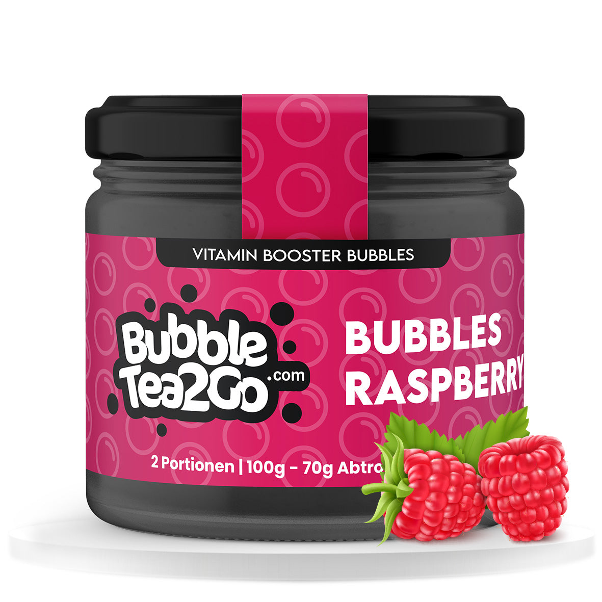 Bubbles - Framboos 2 porties (120g)