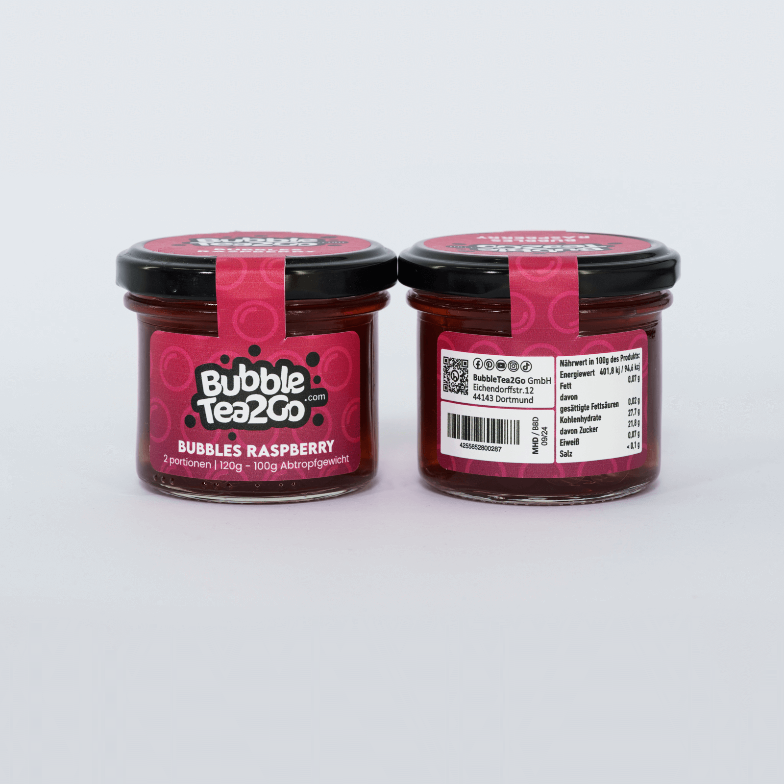 Bubbles - Raspberry 2 portions (120g)