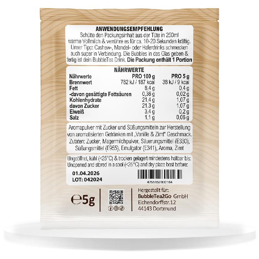 Premium Thee - Vanillepudding & Cinammon